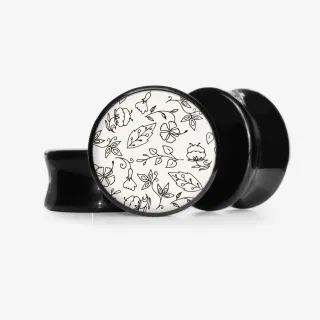 Plug Flores de Garbo - Base Selecionável - Floral