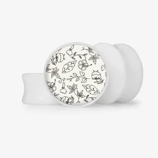 Plug Flores de Garbo - Base Selecionável - Floral