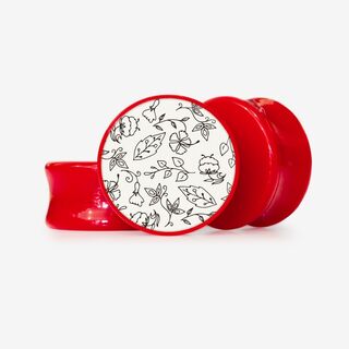 Plug Flores de Garbo - Base Selecionável - Floral