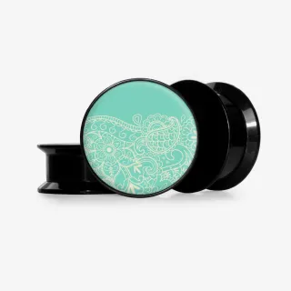 Plug Onda Floral - Base Selecionável - Floral