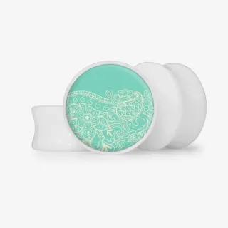 Plug Onda Floral - Base Selecionável - Floral