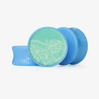 Plug Onda Floral - Base Selecionável - Floral