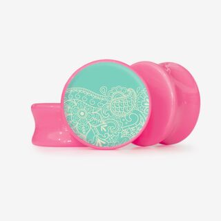 Plug Onda Floral - Base Selecionável - Floral