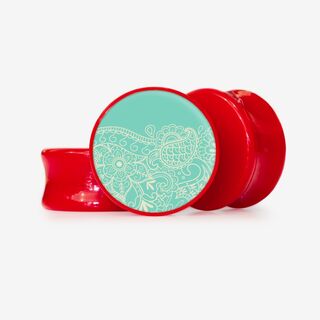 Plug Onda Floral - Base Selecionável - Floral