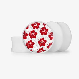 Plug Hibiscos Vibrantes - Base Selecionável - Floral