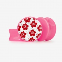 Plug Hibiscos Vibrantes com Estilo Floral Tropical