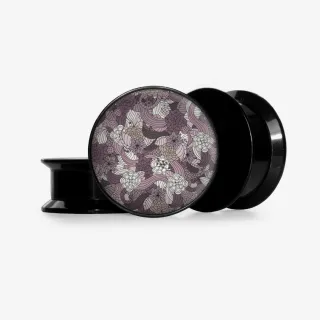 “Plug Festival do Lotus com estampa floral mística – alargador flor de lótus”