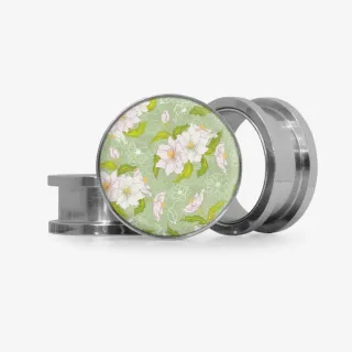 Plug Amaralis Brancos - Base Selecionável - Floral