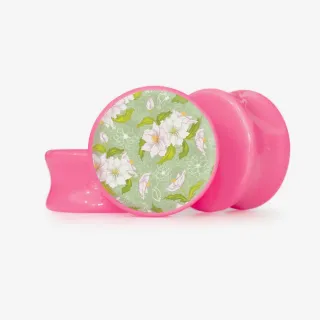 Plug Amaralis Brancos - Base Selecionável - Floral