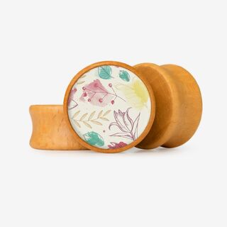 Plug Flores Aquarela 3 - Base Selecionável - Floral