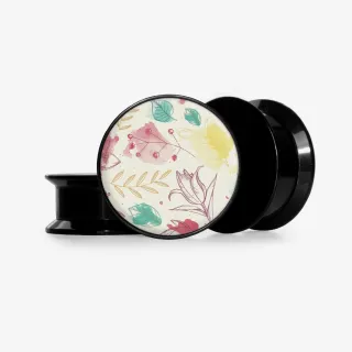 Plug Flores Aquarela 3 - Base Selecionável - Floral