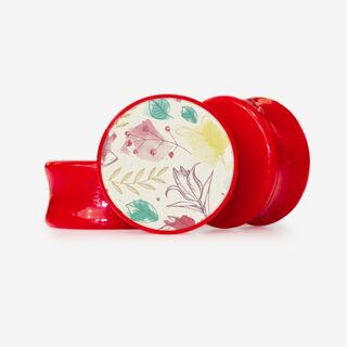 Plug Flores Aquarela 3 - Base Selecionável - Floral