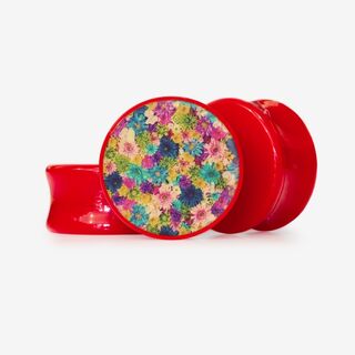 Plug Carnaval Vintage - Base Selecionável - Floral