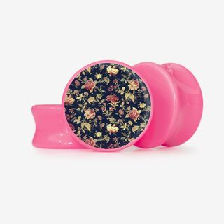 Plug Flor Vintage - Base Selecionável - Floral