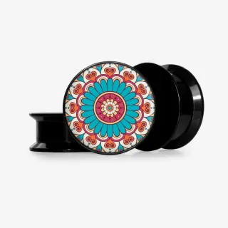 Plug Flor Mandala - Base Selecionável - Floral