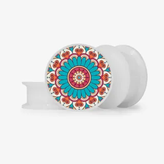 Plug Flor Mandala - Base Selecionável - Floral