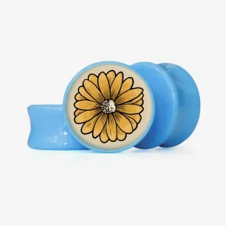 Plug Flor Bege Vintage - Base Selecionável - Floral