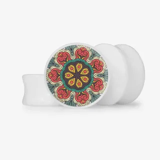 Plug Flor Mandala - Base Selecionável - Floral