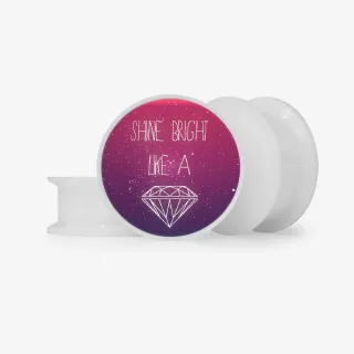 Plug Shine Like A Diamond - Base Selecionável - Frases