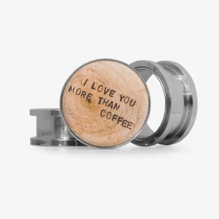 Plug I Love You More Than Coffee - Base Selecionável - Frases