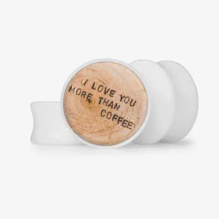 Plug I Love You More Than Coffee - Base Selecionável - Frases