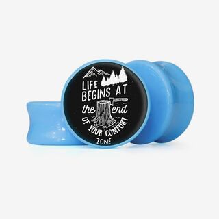 Plug Life Begins At The End Of Your Comfort Zone - Base Selecionável - Frases