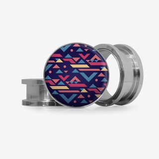 Plug Geometria Abstrata - Base Selecionável - Geométrico