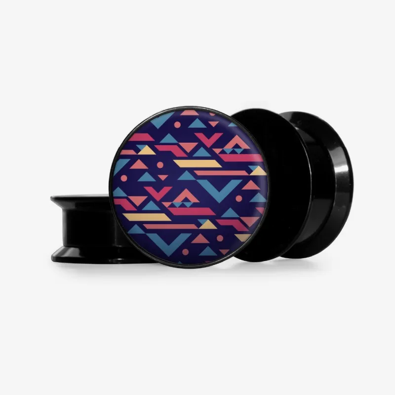 Plug Geometria Abstrata Base com estampa moderna e design original
