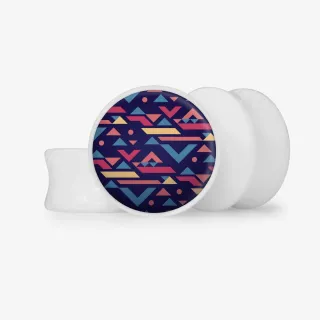 Plug Geometria Abstrata - Base Selecionável - Geométrico