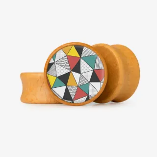 Plug Retalhos de Triângulo - Base Selecionável - Geométrico