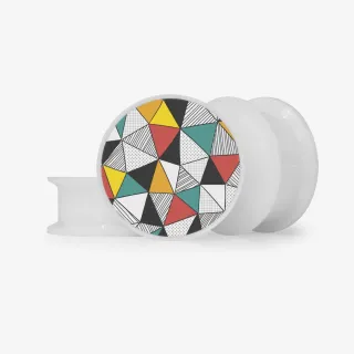 Plug Retalhos de Triângulo - Base Selecionável - Geométrico