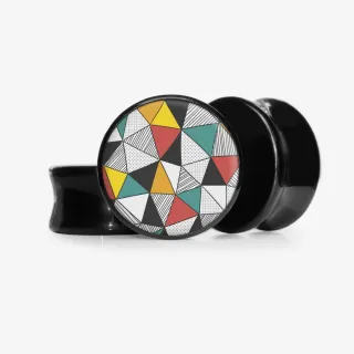 Plug Retalhos de Triângulo - Base Selecionável - Geométrico