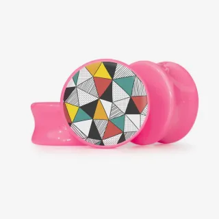 Plug Retalhos de Triângulo - Base Selecionável - Geométrico