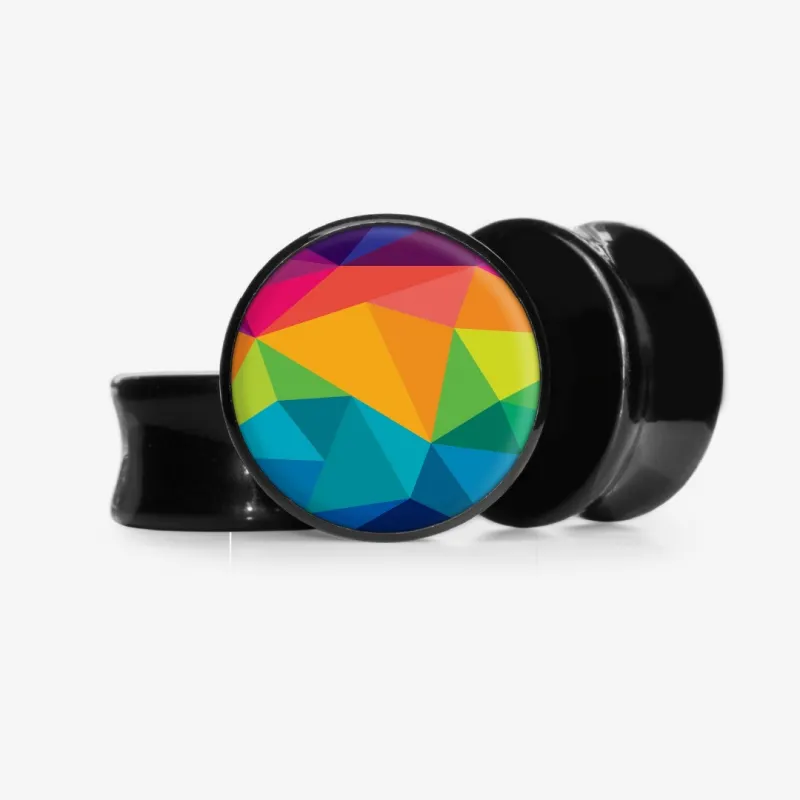 Plug Cores do Arco-íris - Base Selecionável - Geométrico