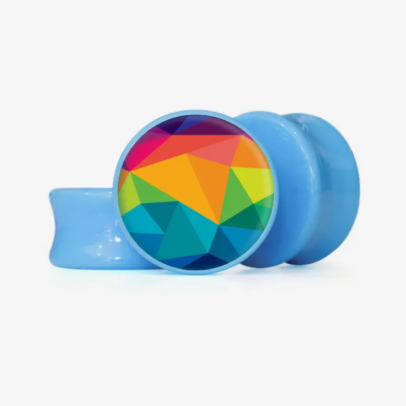 Plug Cores do Arco-íris - Base Selecionável - Geométrico