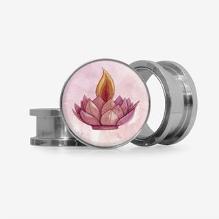 Plug Acrílico Lotus Diwali - Base Selecionável - Indiano