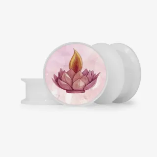 Plug Acrílico Lotus Diwali - Base Selecionável - Indiano