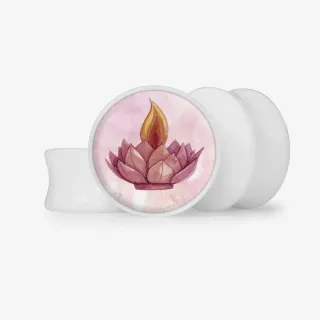 Plug Acrílico Lotus Diwali - Base Selecionável - Indiano