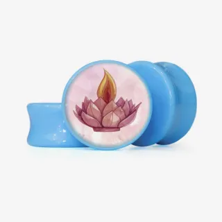Plug Acrílico Lotus Diwali - Base Selecionável - Indiano