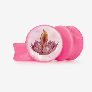Plug Acrílico Lotus Diwali - Base Selecionável - Indiano