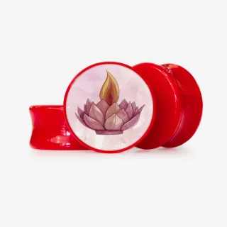 Plug Acrílico Lotus Diwali - Base Selecionável - Indiano