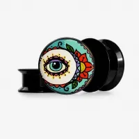 Plug O Olho da – Alargador Arte Abstrata Estampado
