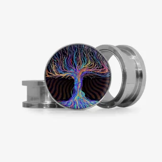 Plug Árvore Espiritual - Base Selecionável - Psicodélico