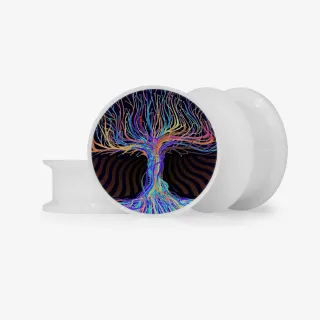 Plug Árvore Espiritual - Base Selecionável - Psicodélico