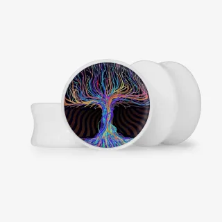 Plug Árvore Espiritual - Base Selecionável - Psicodélico