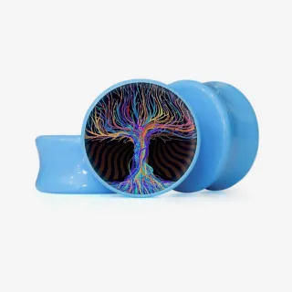 Plug Árvore Espiritual - Base Selecionável - Psicodélico