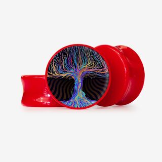 Plug Árvore Espiritual - Base Selecionável - Psicodélico